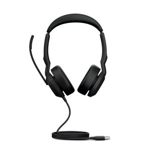 Jabra Evolve2 50 Stereo-Bluetooth Headset 4 Mikrofone, USB-A-Anschluss, MS Teams zertifiziert, Aktive Geräuschunterdrückung