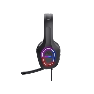 Trust Gaming GXT416 Zirox RGB Headset Leichtes Over-Ear-Gaming-Headset mit mehrfarbiger LED-Beleuchtung