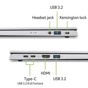 Acer Aspire Go 15 (AG15-32P-C9NE) 15,6″ Full-HD, Intel N150, 8GB RAM, 512GB SSD, Windows 11