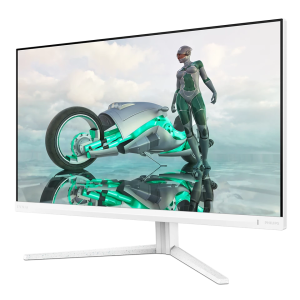 Philips Evnia 27M2N3201A 27 Zoll Full HD Gaming Monitor, 180 Hz, 0.5 ms, FreeSync Prem., G-Sync Comp., HDR10 (1920×1080, 2x HDMI, DisplayPort) weiss