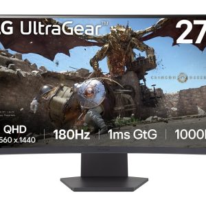 LG UltraGear 27GS60QX-B – LED-Monitor – Gaming – gebogen – 68.4 cm (27″)