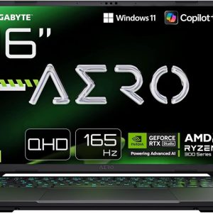 GIGABYTE AERO X16 2WHA3DEC65AP, Space Gray, Ryzen AI 9 HX 370, 32GB RAM, 2TB SSD, GeForce RTX 5070, DE