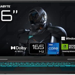 GIGABYTE Gaming A16 CMHI2DE894SH, Black Steel, Core i7-13620H, 16GB RAM, 1TB SSD, GeForce RTX 4050, DE