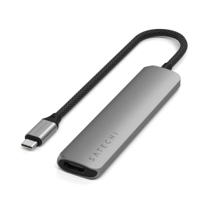 Satechi USB-C 6-in-1 Slim Multiport Adapter Space Grey