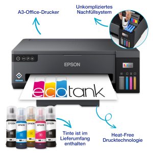 Epson EcoTank ET-14100 – A3 ink tank printer A3+, printer, USB, WLAN, ink tank system