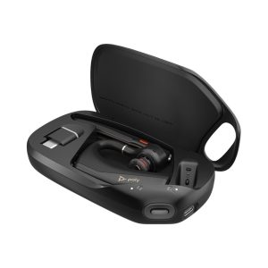 Poly Bluetooth Headset Voyager Legend 50-M UC Teams Certifies 4 Microphones with Noise Cancellation, AI-Aided Noise Cancellation, Support