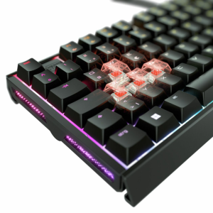 Cherry Xtrfy MX 3.1 Gaming keyboard, USB port Cherry MX2A BROWN button switch, DE layout, aluminum housing