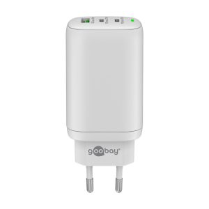 Goobay USB-CTM PD 3-way Multiport Fast Charger (65 W) – white