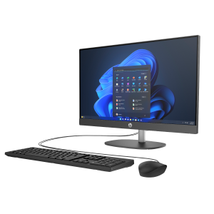 HP All-in-One PC ProOne 245 G10 [60,5cm (23,8″) FHD display, ADM Ryzen R3 7330U, 8GB RAM, 256GB SSD, Windows 11 Pro]