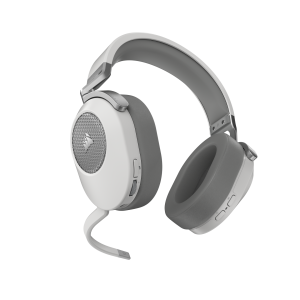 Corsair HS65 Wireless White Gaming Headset – kabelloses Gaming Headset mit Dolby Audio 7.1 und SoundID Abstimmung