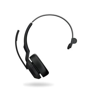 Jabra Evolve2 55, mono Bluetooth headset, 4 MS Team certified microphones, Active noise cancellation (ANC), incl. Link 380 USB-A Bluetooth® adapter