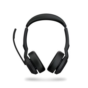 Jabra Evolve2 55, stereo Bluetooth headset, 4 microphones UC compatible, Active noise cancellation (ANC), incl. Link 380 USB-C Bluetooth® adapter