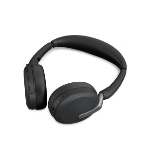 Jabra Evolve2 65 Flex, Ultra Compact Stereo Bluetooth Headset Active Noise Cancellation (ANC), MS Teams certified, incl. Bluetooth Adapter Link