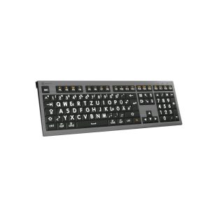 LogicKeyboard Mac Astra 2 large print keyboard DE backlighting, white on black