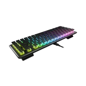 Turtlebeaach Vulcan II Mini Black Gaming Keyboard Gaming Keyboard with linear red switches, DE Layout