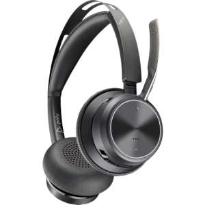 Poly Voyager Focus 2-M USB-C-Headset incl. Ladestation + Adapter USB-C/ -A, MS-Teams kompatibel
