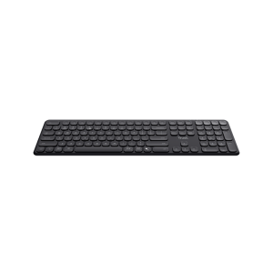 Trust Vaiya wireless keyboard for multiple devices, DE layout flat scissor keys in laptop style, Up to four devices simultaneously over 2.4 GHz and 3x