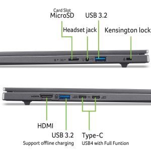 Acer Aspire 16 AI (A16-11M-X0X3) Copilot+ PC 16.0″ WUXGA, IPS, 120Hz, Snapdragon X1-26-100 (45 TOPS), 16GB RAM, 512GB SSD, Windows 11