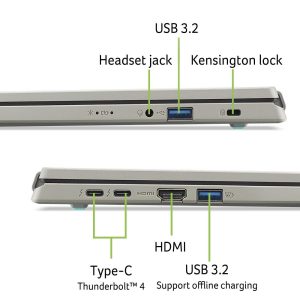Acer Aspire Vero 16 (AV16-71P-79L8) 16,0″ WUXGA, IPS, Intel Ultra 7-255H (13 TOPS), 32GB RAM, 1+1TB SSD, Windows 11