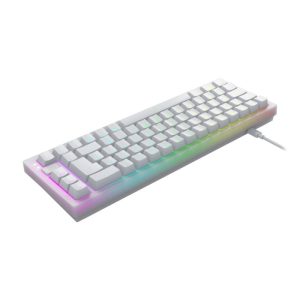 CHERRY XTRFY K5V2 Mechanical gaming keyboard in 65% cable-bound format, DE layout, CHERRY MX2A red switches, LED strip technology