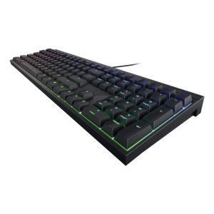 Cherry XTRFY MX 2.0S gaming keyboard, wired, black RGB lighting, gold crosspoint precision switch