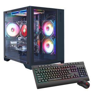 GAMEMAX Gaming PC “Infinity Mini BK” – AMD Ryzen 7 5700X, 32 GB RAM, 1 TB SSD, GeForce RTX 5060 Ti, Windows 11 Home