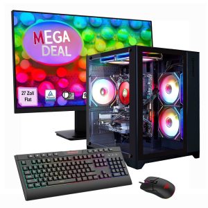 Hyrican GAMEMAX MegaDeal Infinity Mini BK Complete Set – AMD Ryzen 7 5700X, 16 GB RAM, 1 TB SSD, RTX 5060 Ti 16 GB, W11H