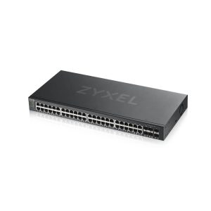 Zyxel GS1920-48V2 Gigabit 48-Port GbE Smart Managed Switch (100/1000 Mbit/s, QoS, Carbon, Zyxel NebulaFlex)