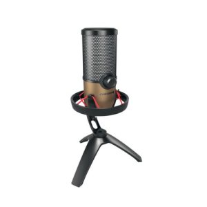 CHERRY UM 9.0 PRO RGB, USB microphone for streaming and Office with impressive RGB lighting