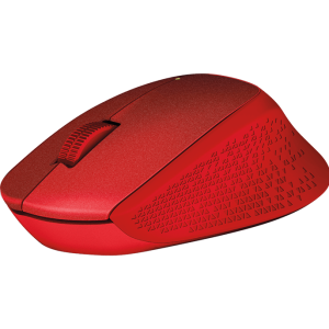 Logitech M330 Silent Plus mouse, red