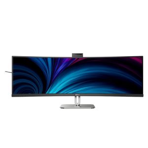 Philips 49B2U5900CH – 49″ Curved DQHD Office Monitor with Webcam and USB-C