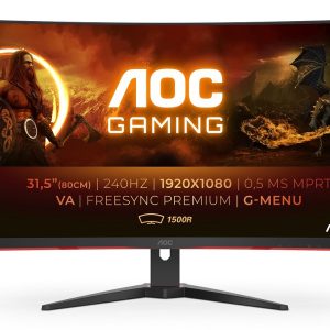 AOC G2 C32G2ZE/BK – 80 cm (31.5″) 1920 x 1080 Pixel Full HD LED Schwarz, Rot