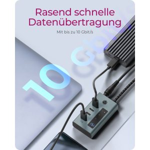 ICY BOX IB-HUB1454-C31 4-Port Hub with USB 3.2 Gen 2 Type-C®