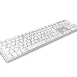 KeySonic KSK-8022BT Bluetooth keyboard (DE) aluminum housing, full-size, up to three devices simultaneously