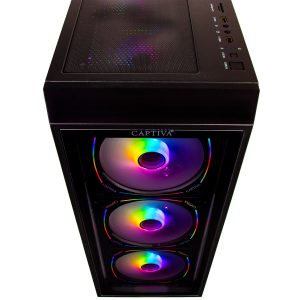 Captiva Highend Gaming PC R94-171 AMD Ryzen 7 7800X3D, 64GB DDR5 RAM, 2TB M.2 SSD, NVIDIA GeForce RTX 5070 Ti (16GB GDDR7), Windows 11 Home