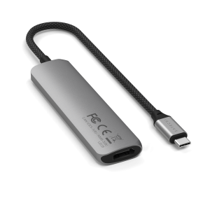 Satechi USB-C 4-in-1 Slim Multiport Adapter 4K Space Grey