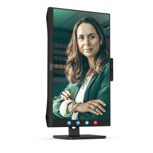 AOC 24P3QW QHD Monitor – IPS, Höhenverstellung, Webcam, USB-Hub