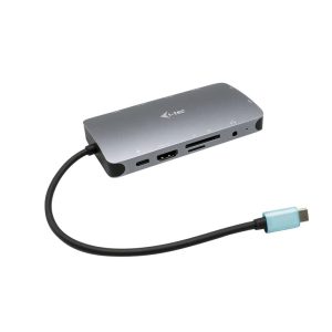 i-tec USB-C Metal Nano Dock HDMI/VGA with LAN & Power Delivery 100 W & Charger 77W