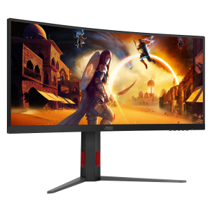 AOC CU34G4Z – 34 Zoll WQHD Curved Monitor, 240 Hz, FreeSync Prem, HDR400 (3440×1440, 1ms GtG, 2x HDMI 2.1, 1x DisplayPort 1.4, USB Hub)