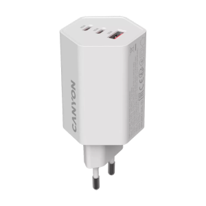 CANYON Charger HEXAGON 65 GaN 65W 2xPD 1xQC EU White