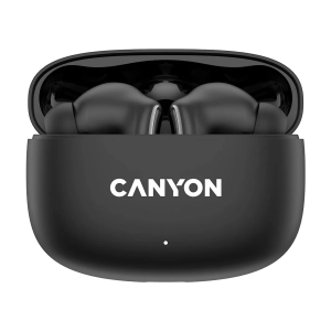 CANYON In-Ear Kopfhörer OnGo 9, Black Bluetooth 5.3, Umgebungsgeräuschunterdrückung, Vier Mikrofone
