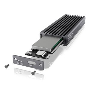 ICY BOX IB-1817MC-C31 Gehäuse für 1x M.2 NVMe & SATA SSD mit USB Type-C Anschluss