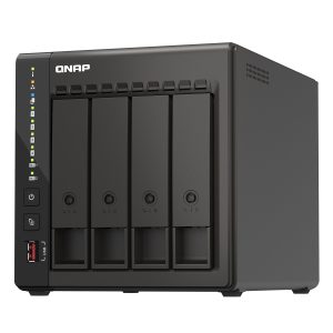 QNAP TS-453E-8G 16TB WD Red Plus NAS-Bundle NAS inkl. 2x 8TB WD Red Plus 3.5 Zoll SATA Festplatte