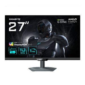 GIGABYTE G27U 27” 4K UHD Gaming-Monitor – Dual-Modus (4K 160Hz oder FHD 320Hz), 3840 x 2160, 1ms, 350 cd/m², FreeSync Pr