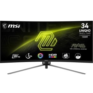 MSI MAG 345CQRDE – LED monitor – curved – 86.4 cm (34″) – HDR