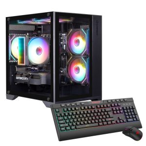 Hyrican GAMEMAX Gaming-PC Infinity Mini BK 7827 – AMD Ryzen 5 7500F, 16 GB RAM, 1 TB SSD, GeForce RTX 5060, W11H