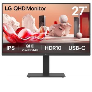 LG 27BA65QB Computerbildschirm 68,6 cm (27″) 2560 x 1440 Pixel Wide Quad HD LED Schwarz