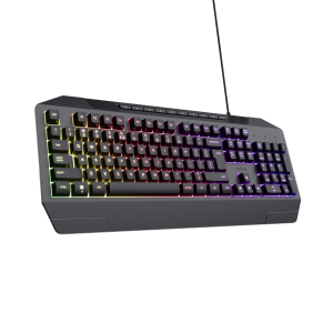 Trust Gaming GXT836 EVOCX Gaming Keyboard Gaming Keyboard with Rainbow Threshold RGB Lighting and Soft Touch Keys