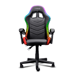 Trust Gaming GXT704 RONIQ RGB Gaming Stuhl Bequemer, einstellbarer Gaming-Stuhl mit RGB-Beleuchtung