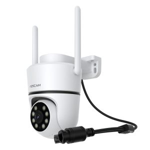 Foscam PD5 WLAN Überwachungskamera Weiß 8MP (3840×2160), PoE, IP66 Wetterfest, Personen- und Fahrzeugerkennung